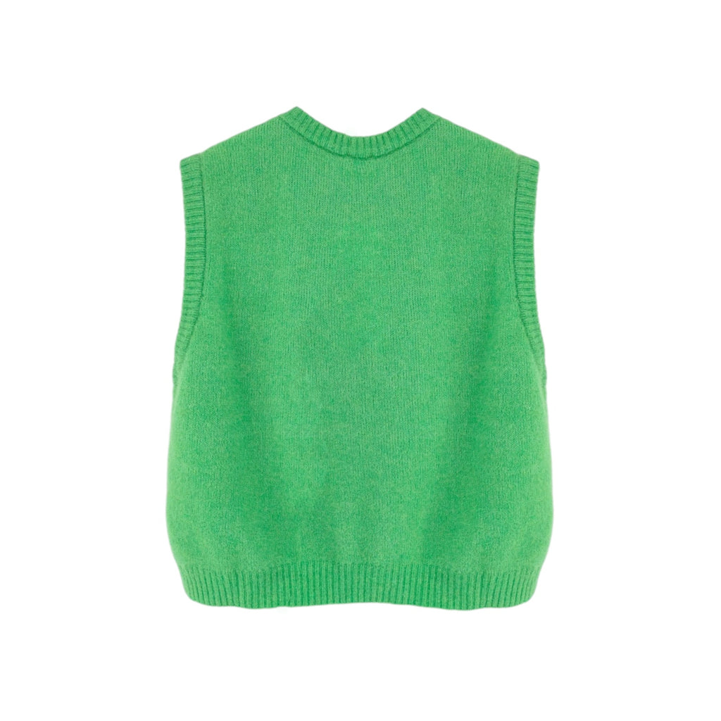AMERICAN VINTAGE Vitow Sweater Vest in Jardine Chine Garden Melange S