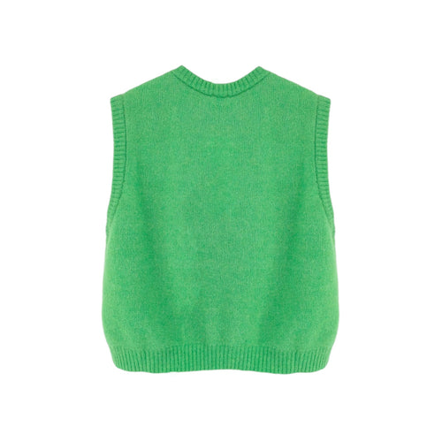 AMERICAN VINTAGE Vitow Sweater Vest in Jardine Chine Garden Melange S