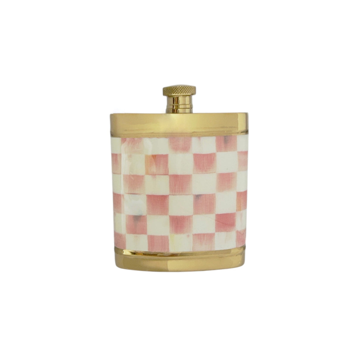 MACKENZIE-CHILDS Rosy Check 3260 Flask