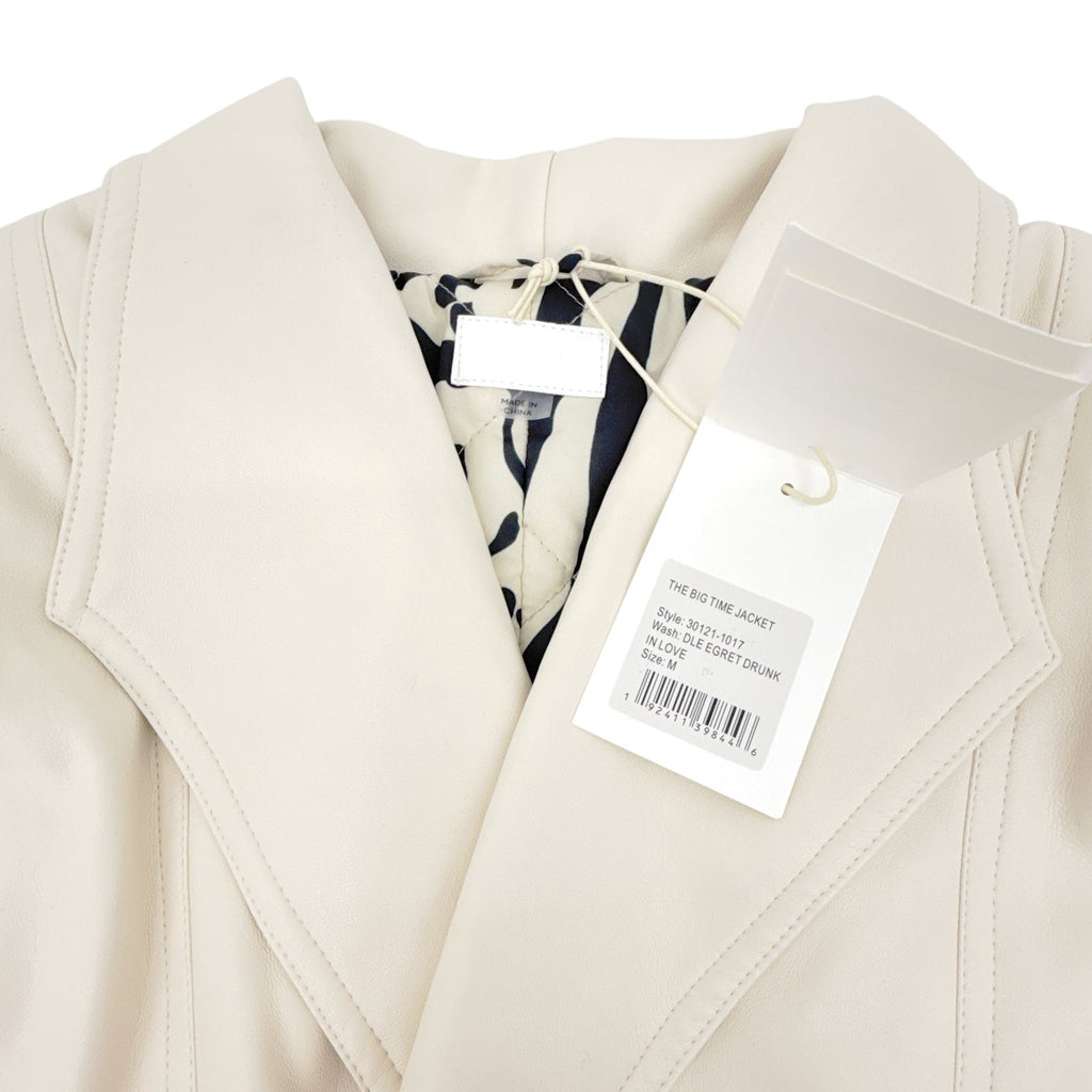 MOTHER The Big Time Jacket in Egret Drunk in Love M