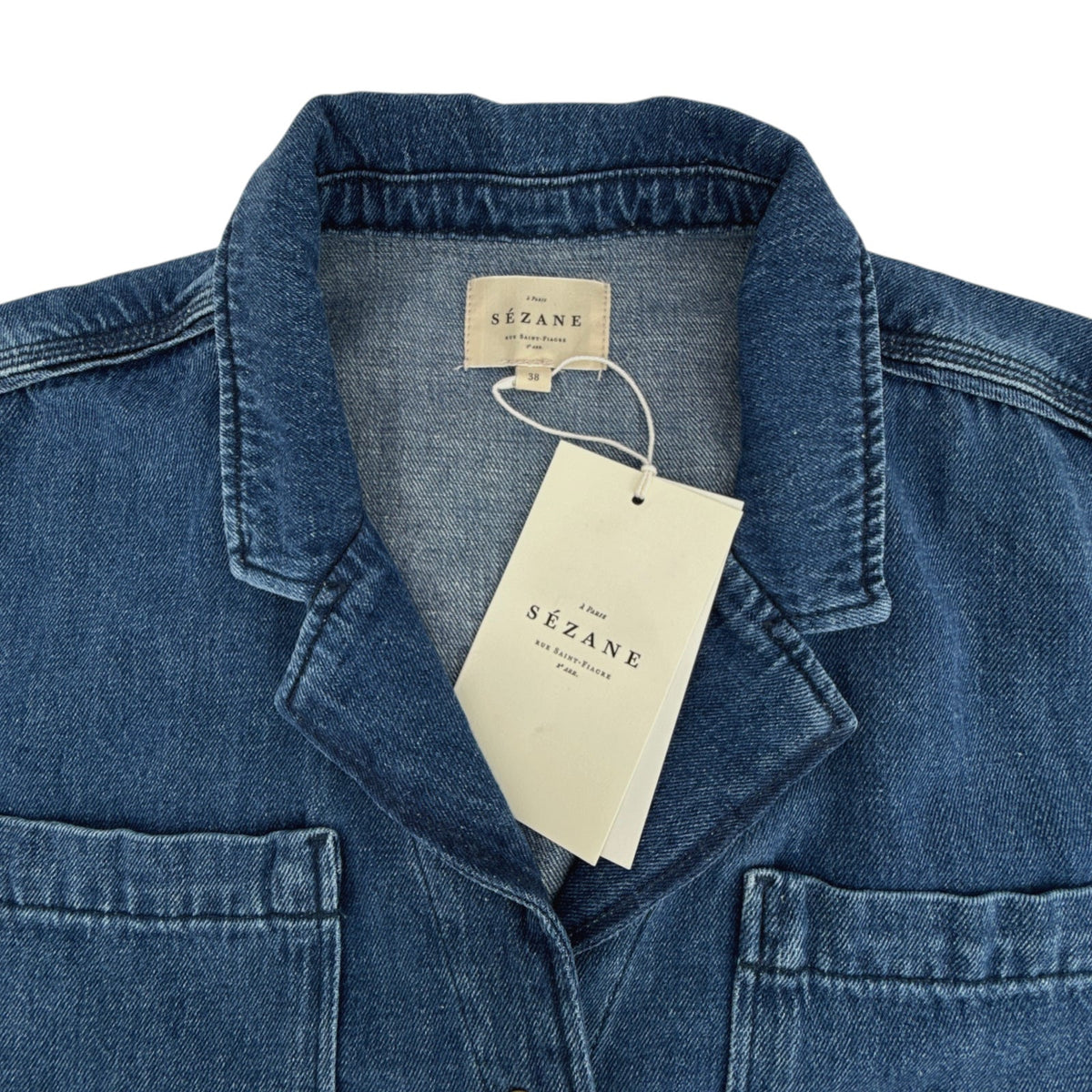 SEZANE Kaou Jumpsuit in Blue FR38|M