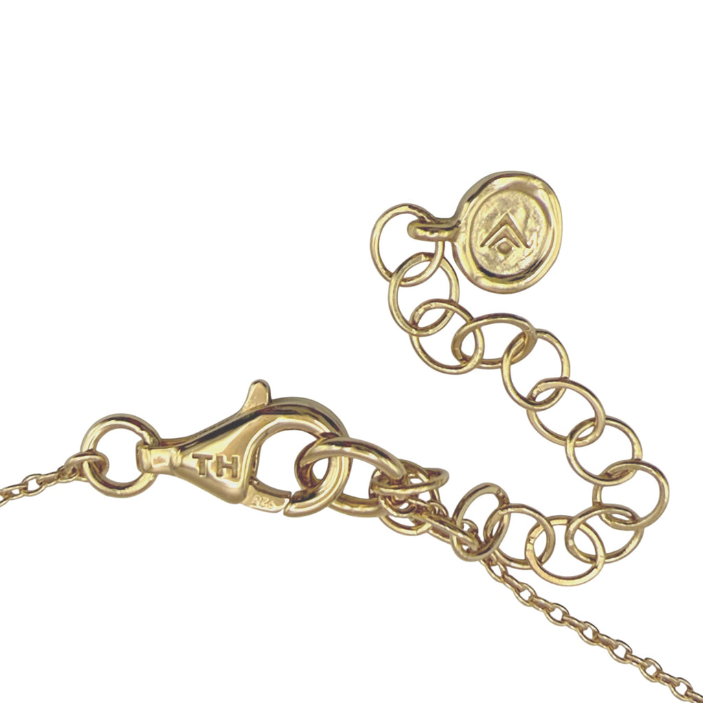 SILPADA Dotted Line Pendant Necklace in Gold-Plated Silver