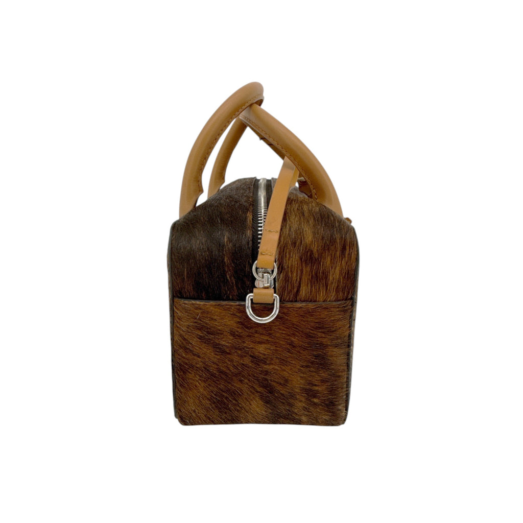 RACHEL COMEY Brynd Small Box Bag in Umber Multi Calf Hair