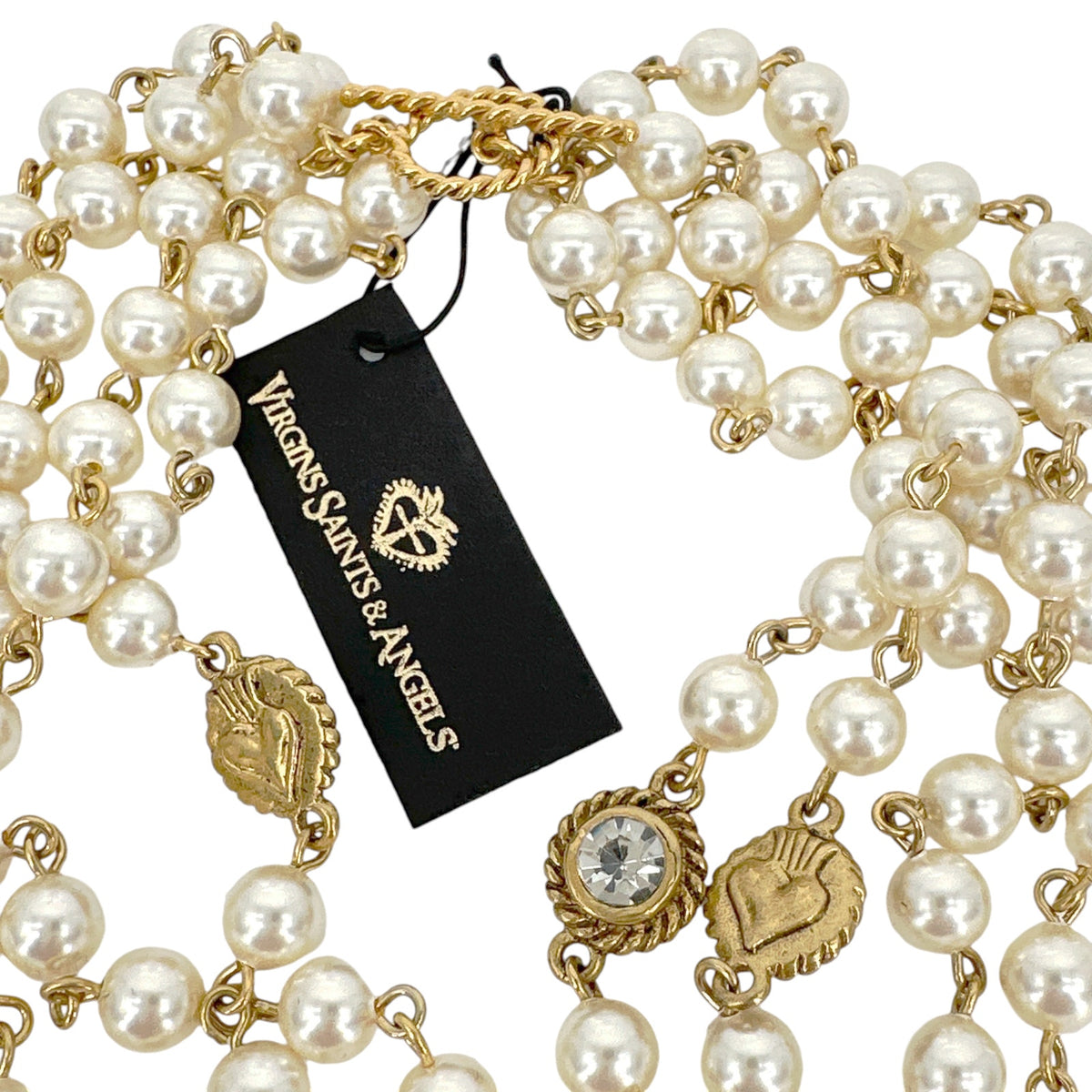 VSA Magdalena Necklace Pearl Gold