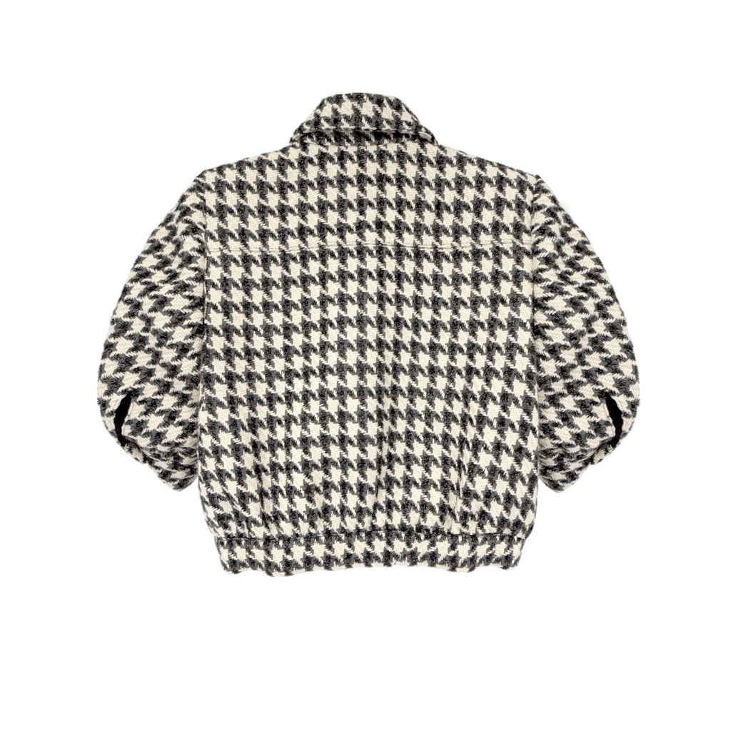 L'AGENCE Cove Crop Short Sleeve Jacket in Houndstooth 2