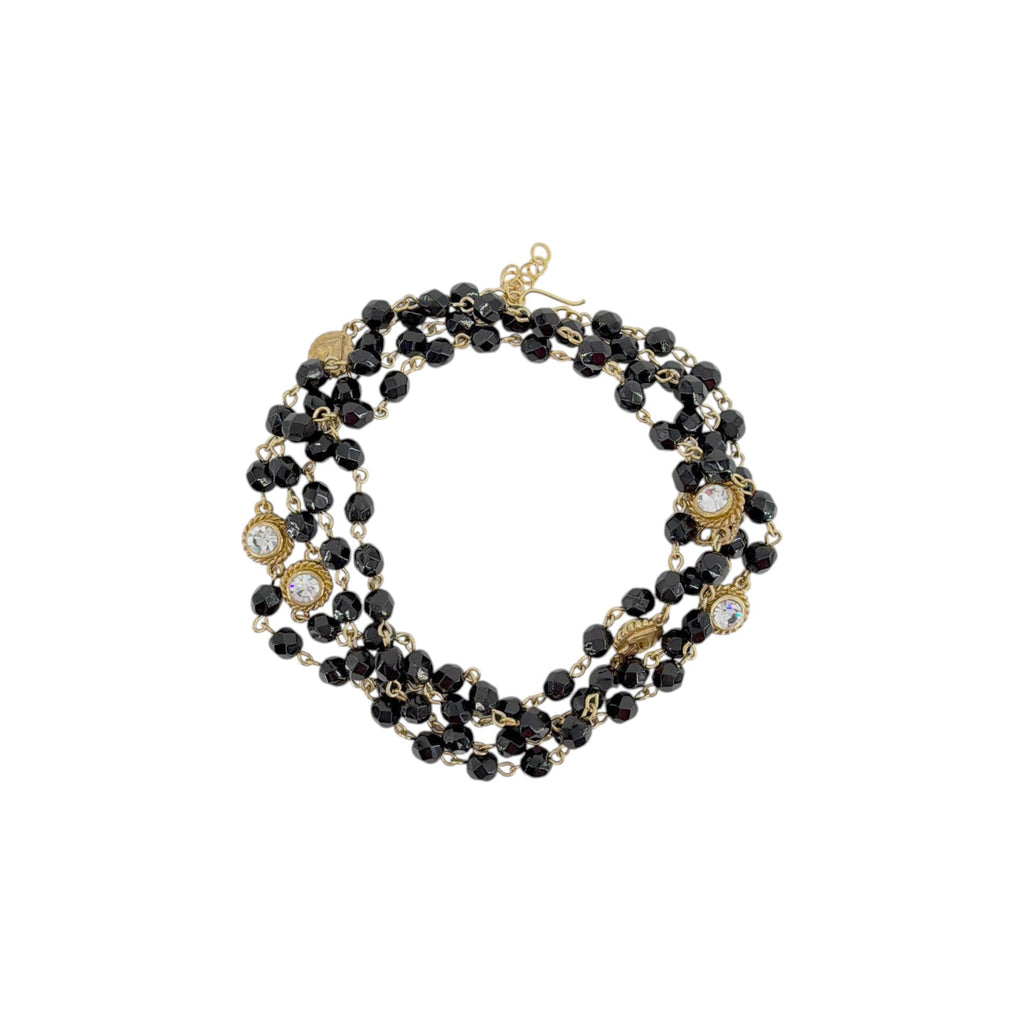 VIRGINS SAINTS & ANGELS VSA Wrap Crystal Jet Black & Gold