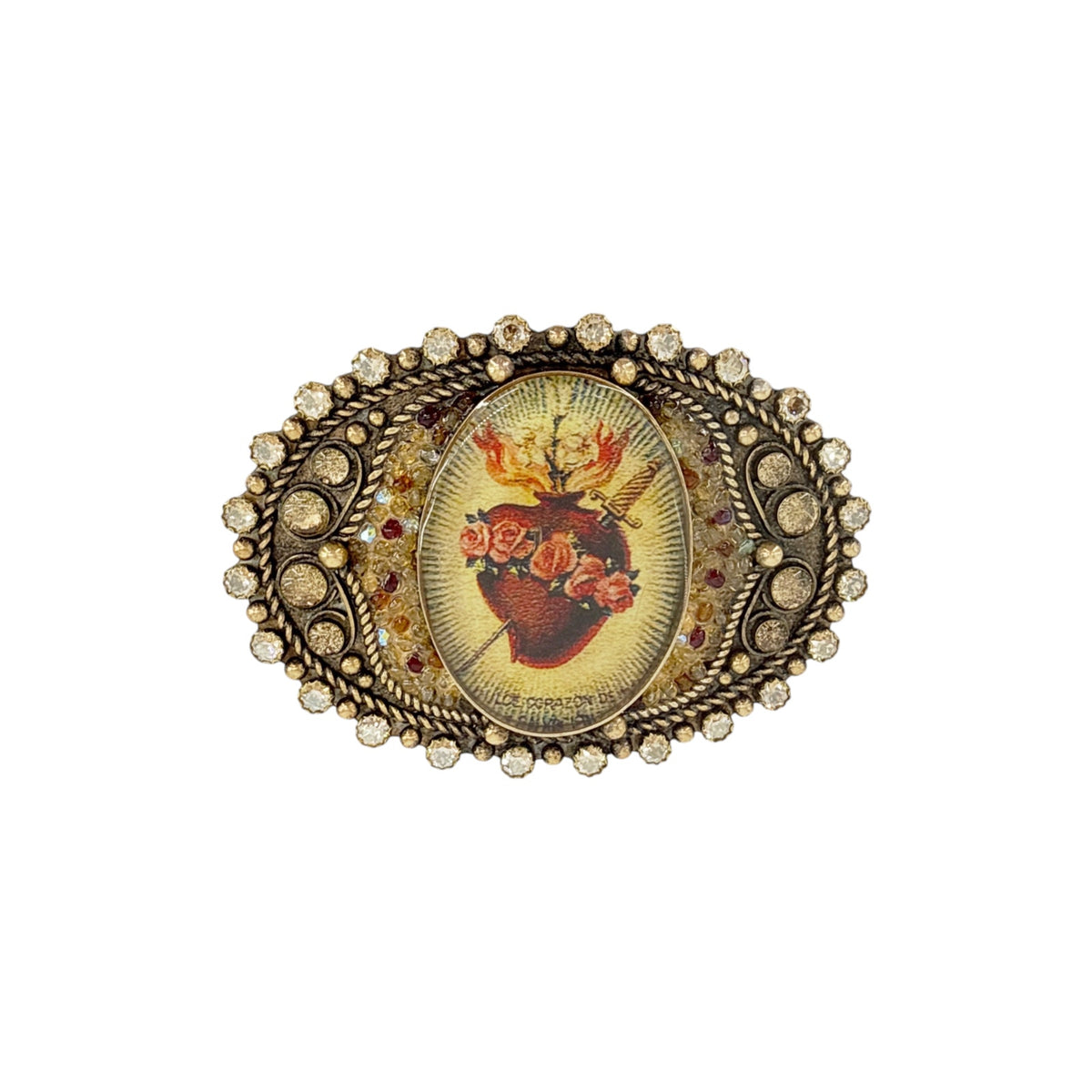 VSA Goddess Image Buckle Sacred Heart