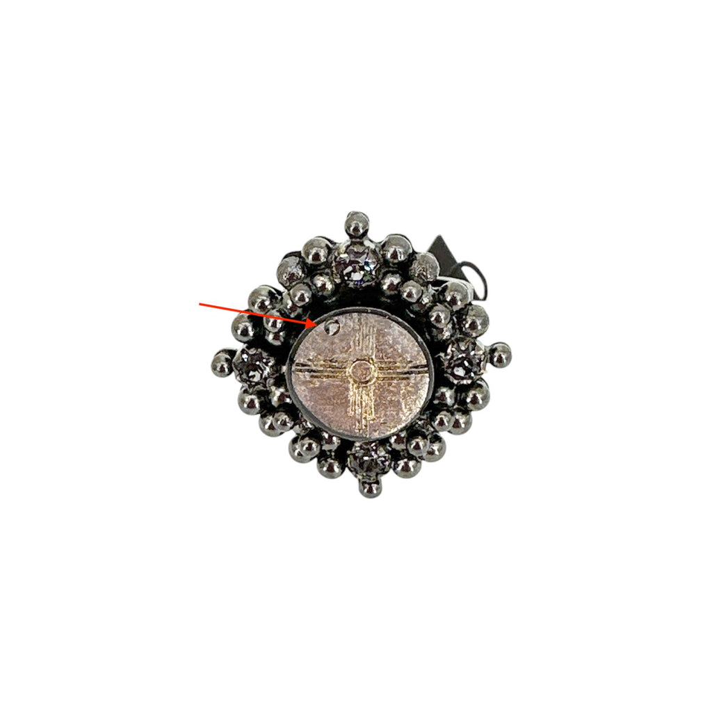 VIRGINS SAINTS & ANGELS VSA Petite Cloister Zia Ring in Gunmetal 6