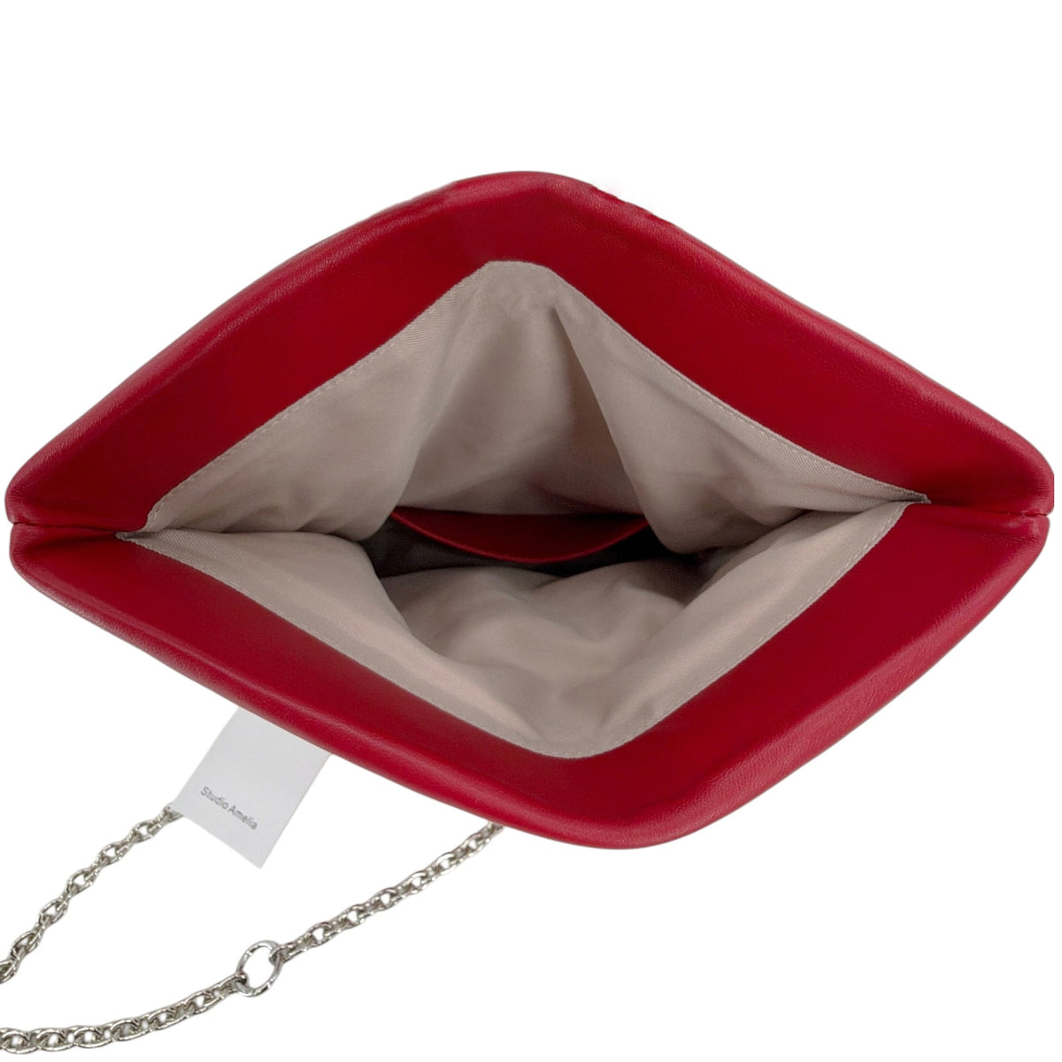 STUDIO AMELIA Cloud Clutch in Chili