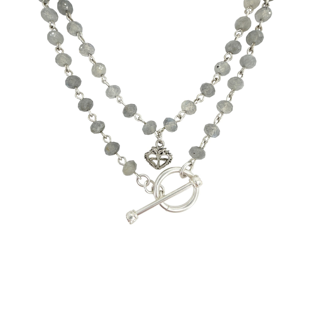 VSA Delfina 6mm Lux Labradorite & Silver