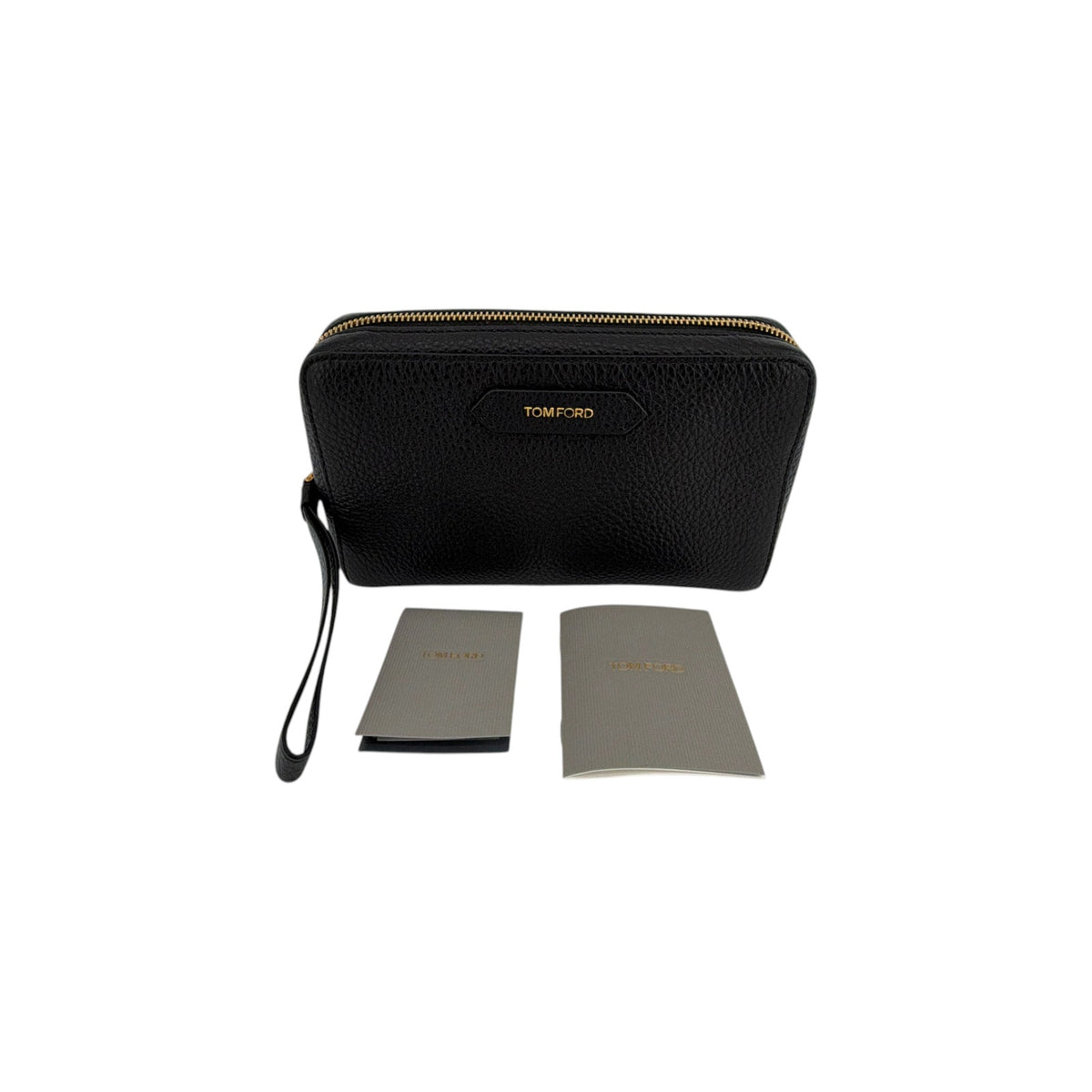 TOM FORD Medium Leather Cosmetics Case in Black