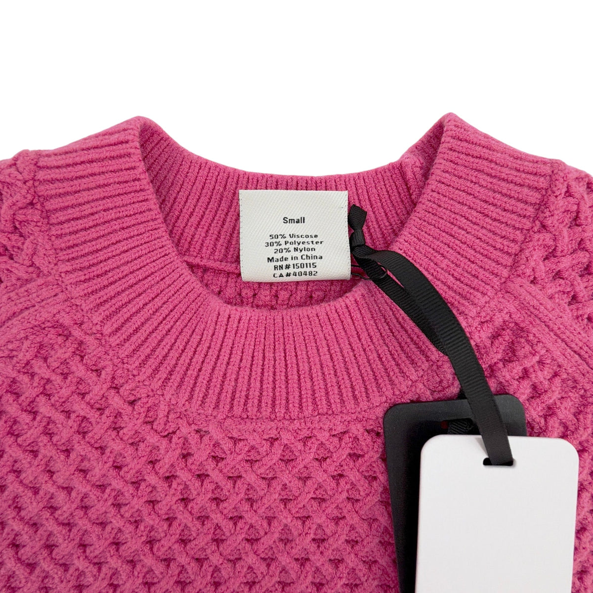 VARLEY Lucy Knit Top in Ibis Rose S