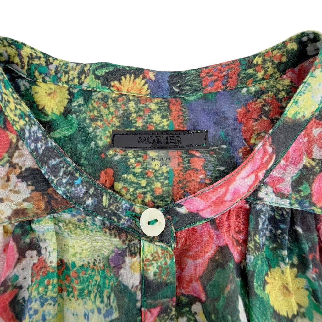 MOTHER The Slow Ride Shirt Dress in Pretty as a Picture S