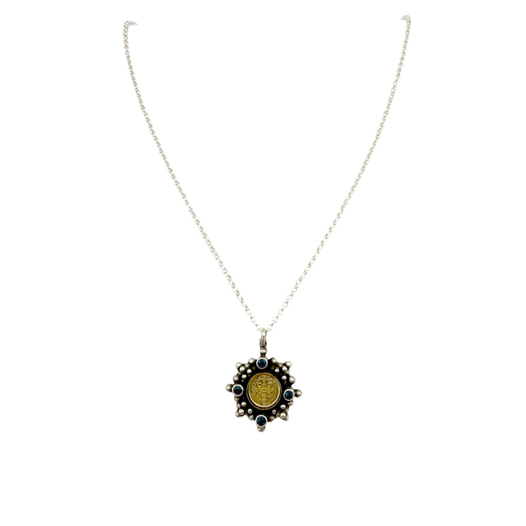 VSA Petite Cloister San Benito Charm Sterling Silver Necklace
