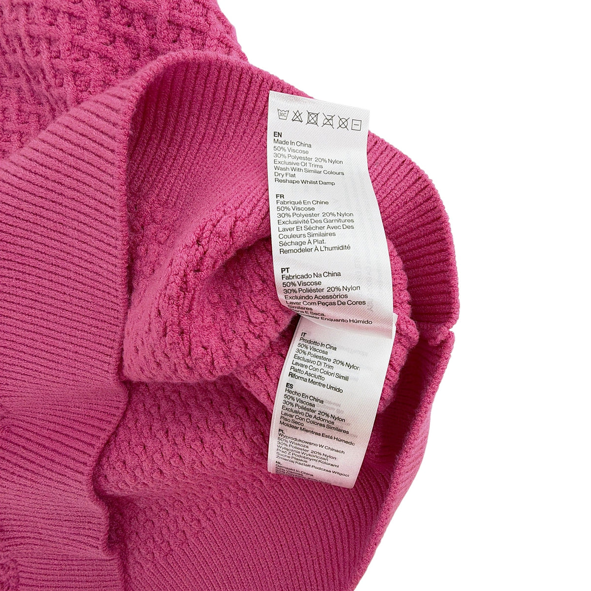 VARLEY Lucy Knit Top in Ibis Rose S