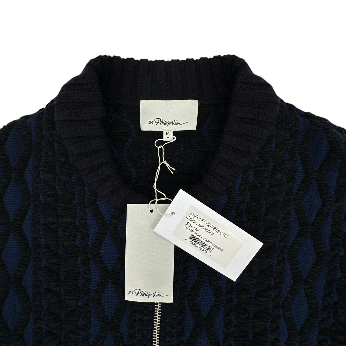 3.1 PHILLIP LIM Woven Mock Cable Bomber M