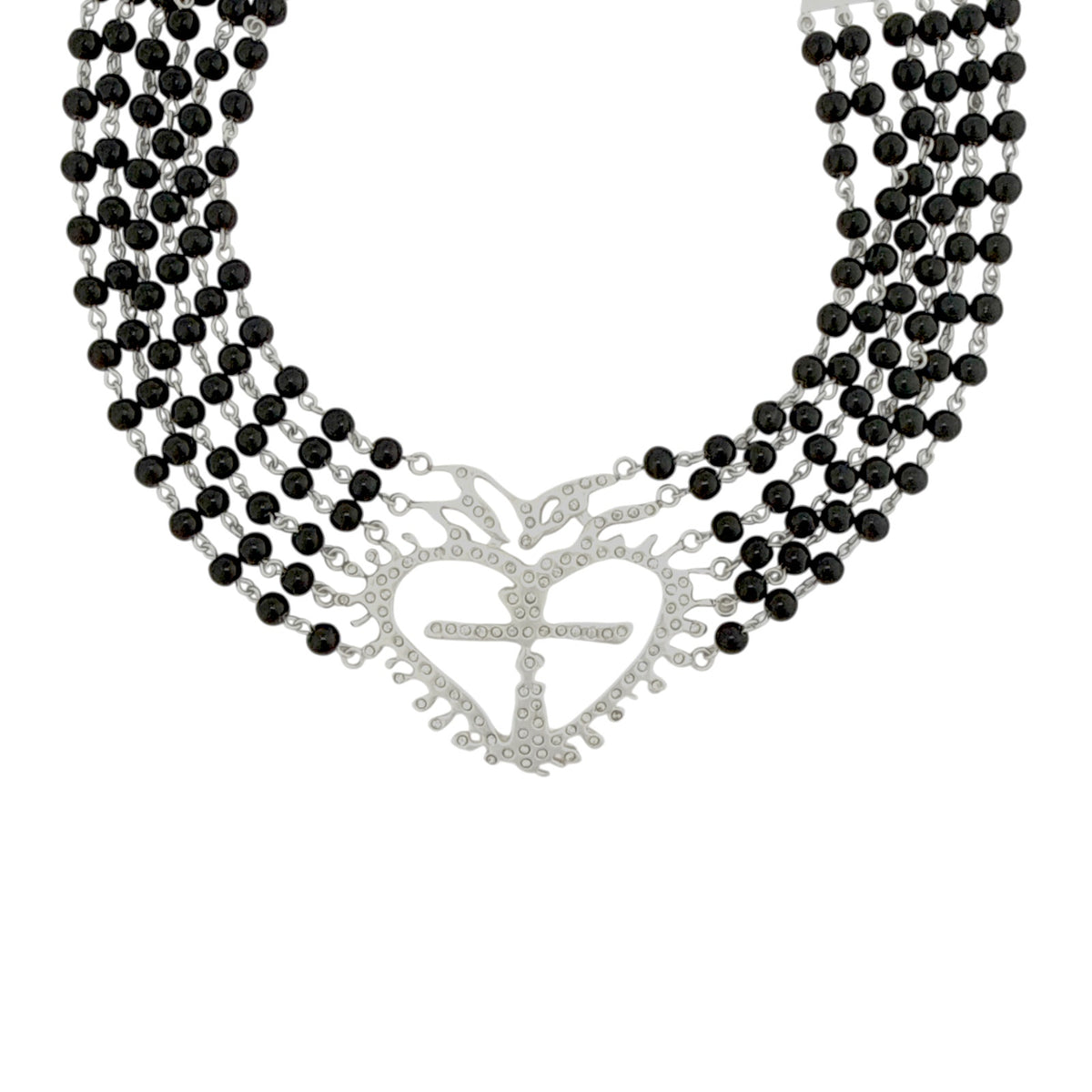 VSA La Queen Collar Mystic Black Silver
