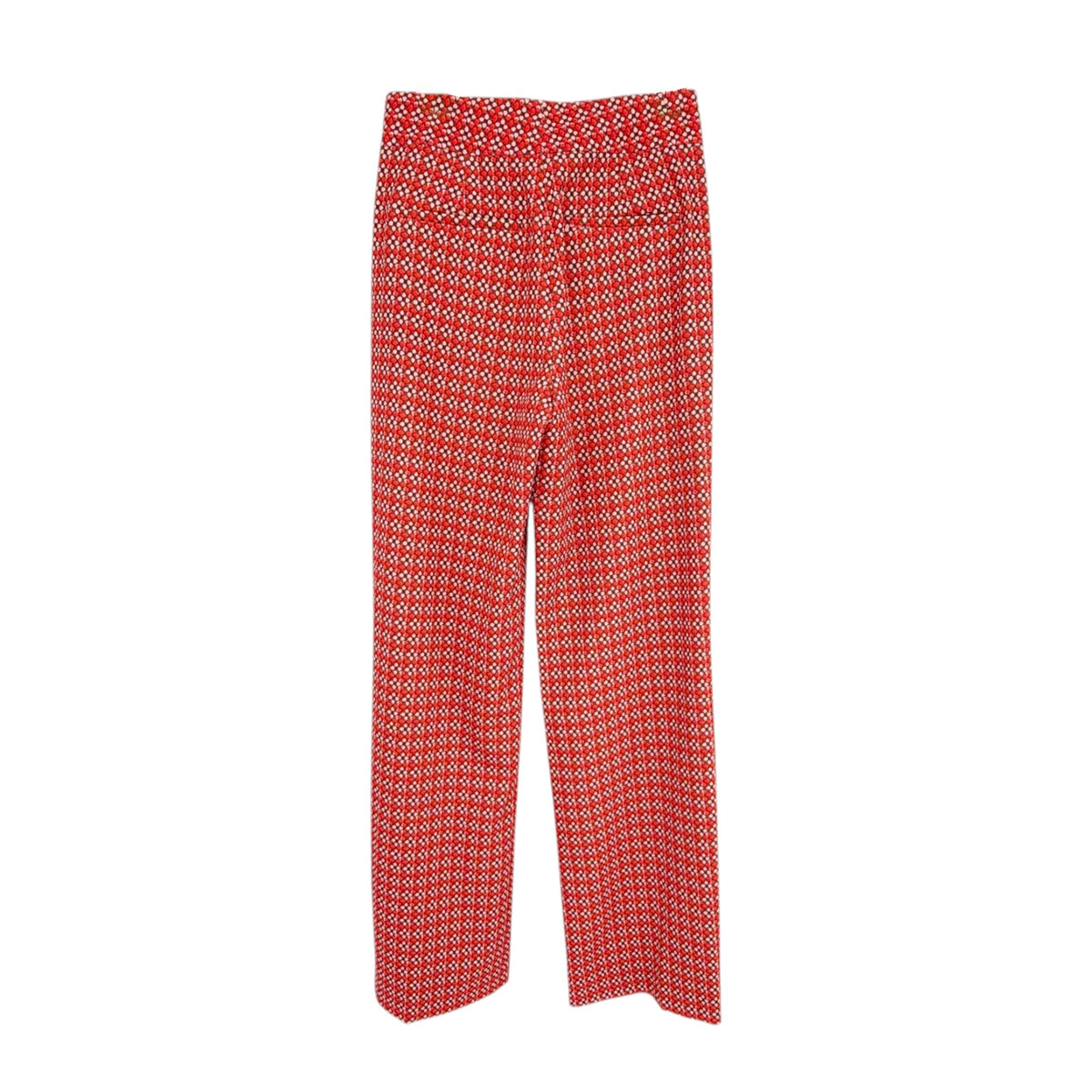 ALICE+OLIVIA Dylan High Waist Wide Leg Pants in Heart Flower Cherry 2