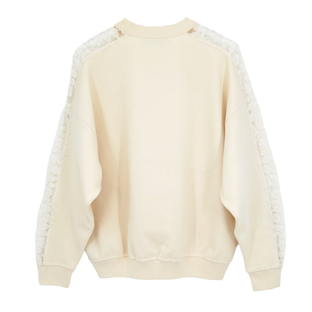 GIVENCHY Lace Insert Sweatshirt S