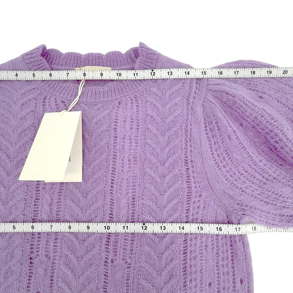 ULLA JOHNSON Mavis Alpaca Top in Lavender S