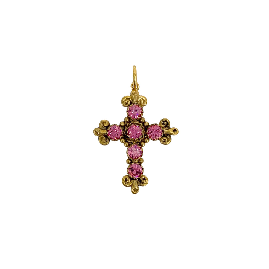 VIRGINS SAINTS & ANGELS VSA Addie Charm Pink & Gold