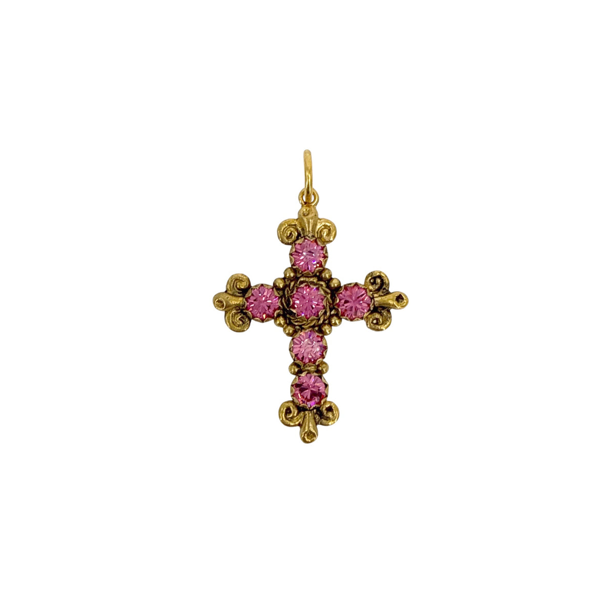VIRGINS SAINTS & ANGELS VSA Addie Charm Pink & Gold