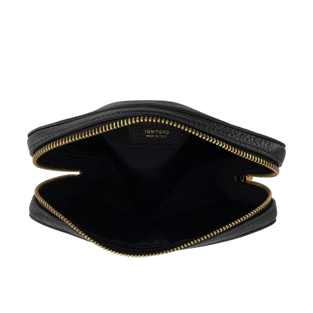 TOM FORD Medium Leather Cosmetics Case in Black
