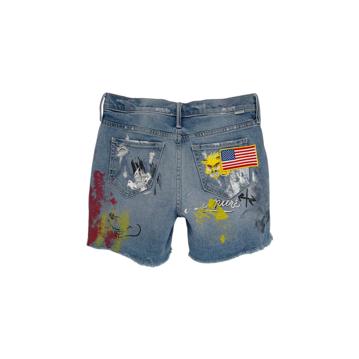 MOTHER The Vagabond Cuffed Shorts in Out of Gas 25