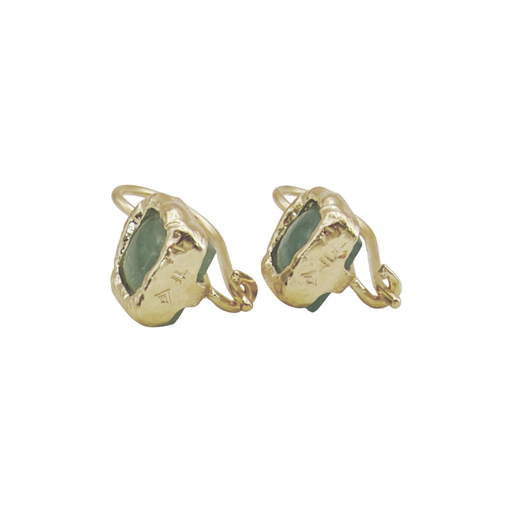 SILPADA Mediterra Natural Aquamarine Petite Drop Earrings
