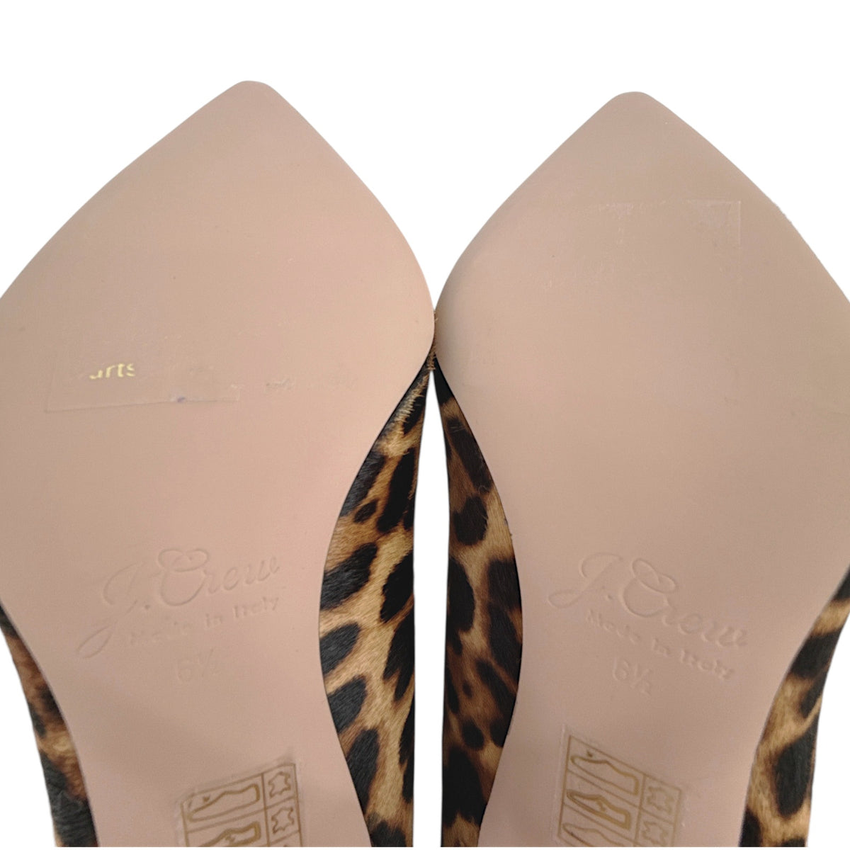 J.CREW Elsie Pumps in Leopard Calf Hair 6.5