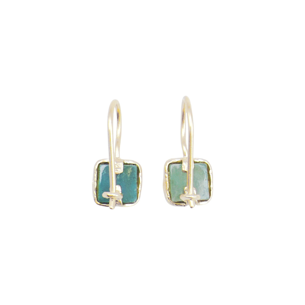 SILPADA Mediterra Natural Aquamarine Petite Drop Earrings