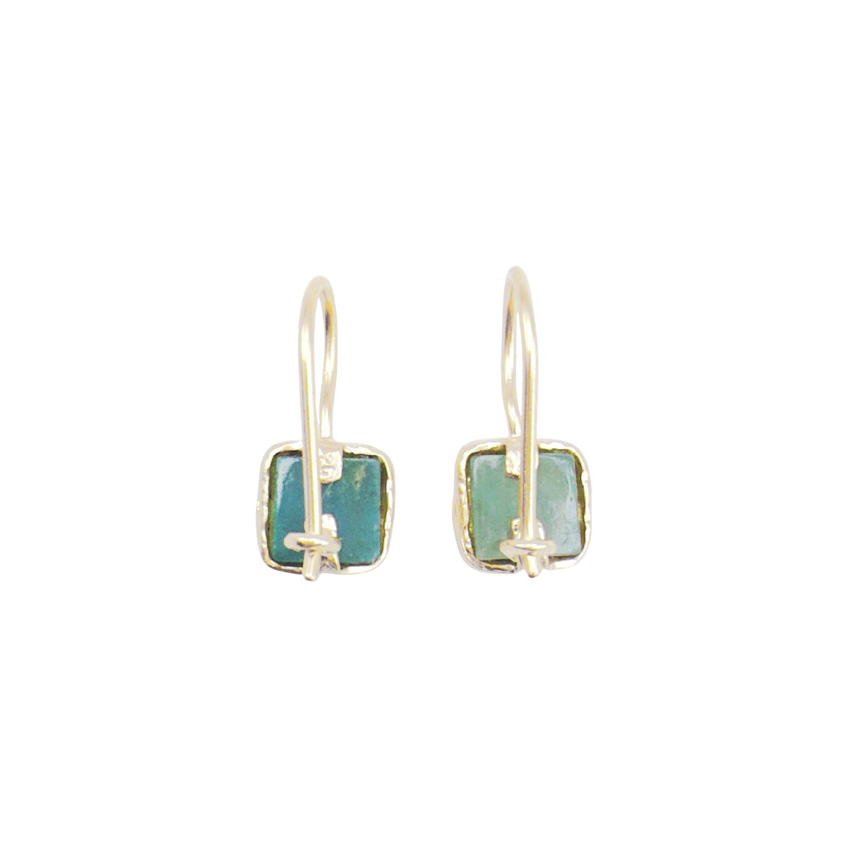 SILPADA Mediterra Natural Aquamarine Petite Drop Earrings