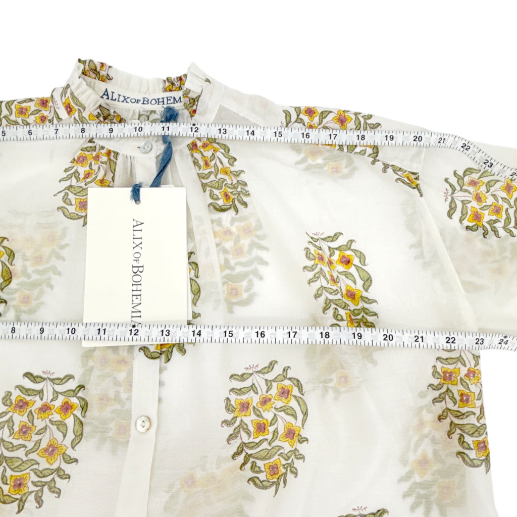 ALIX of BOHEMIA Poet Buttercup Blouse S