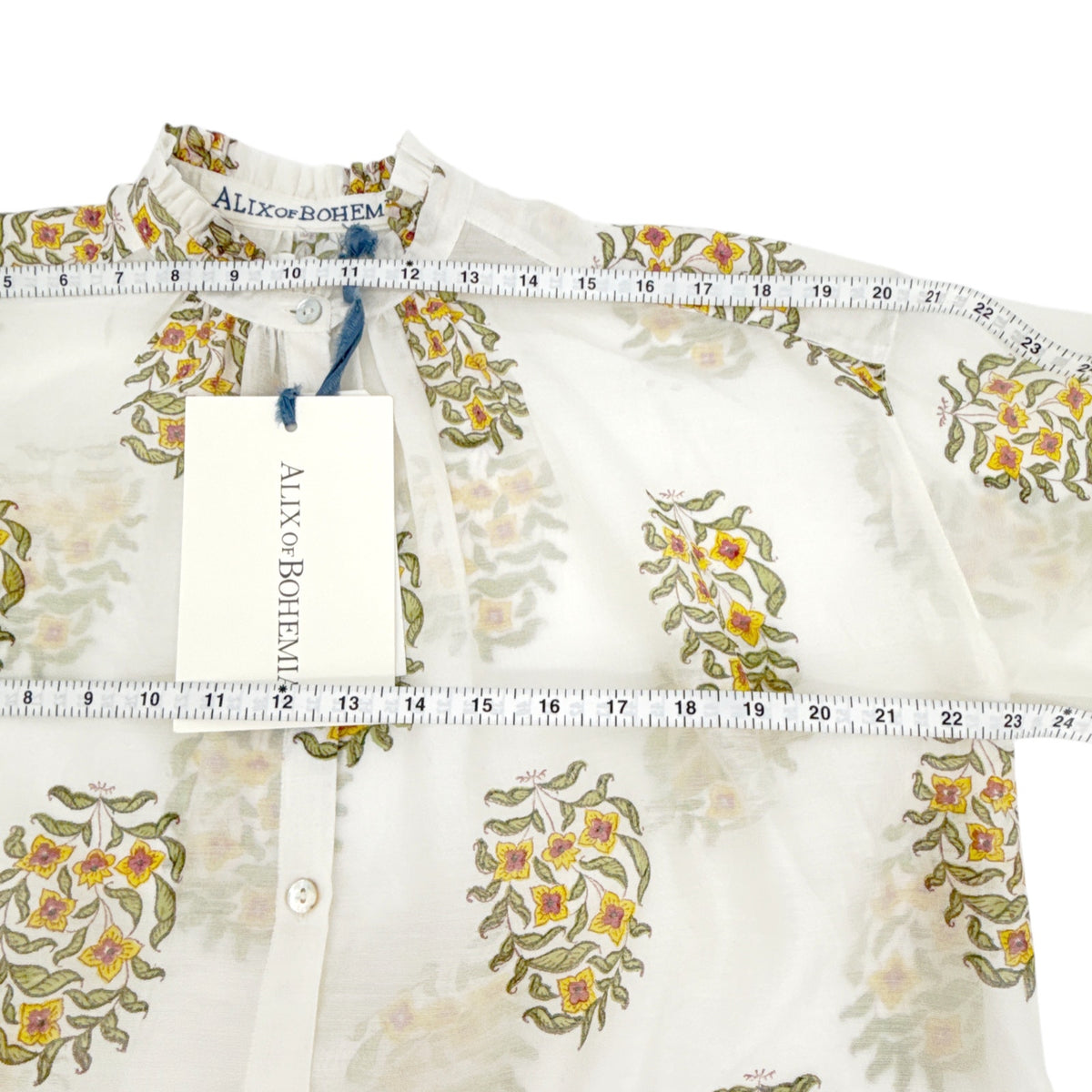 ALIX of BOHEMIA Poet Buttercup Blouse S