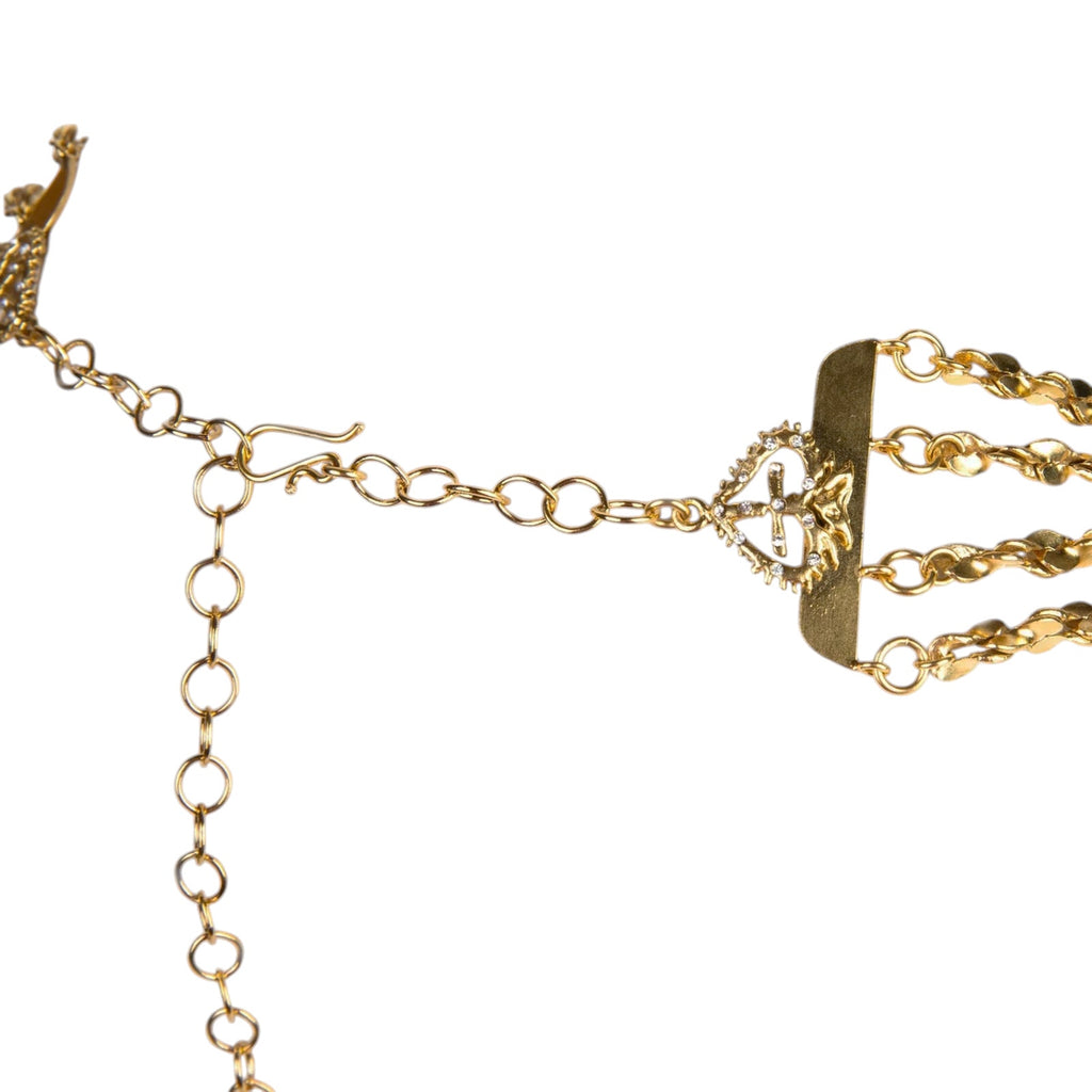 VSA Love Chain Necklace in Gold