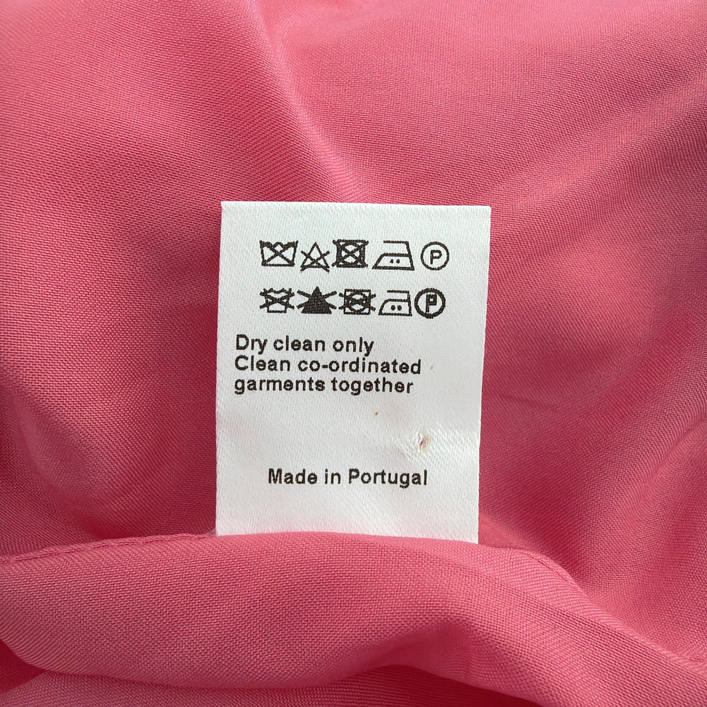 ME+EM Cotton Blend Spring Boyfriend Blazer in Perfect Pink UK12|US8