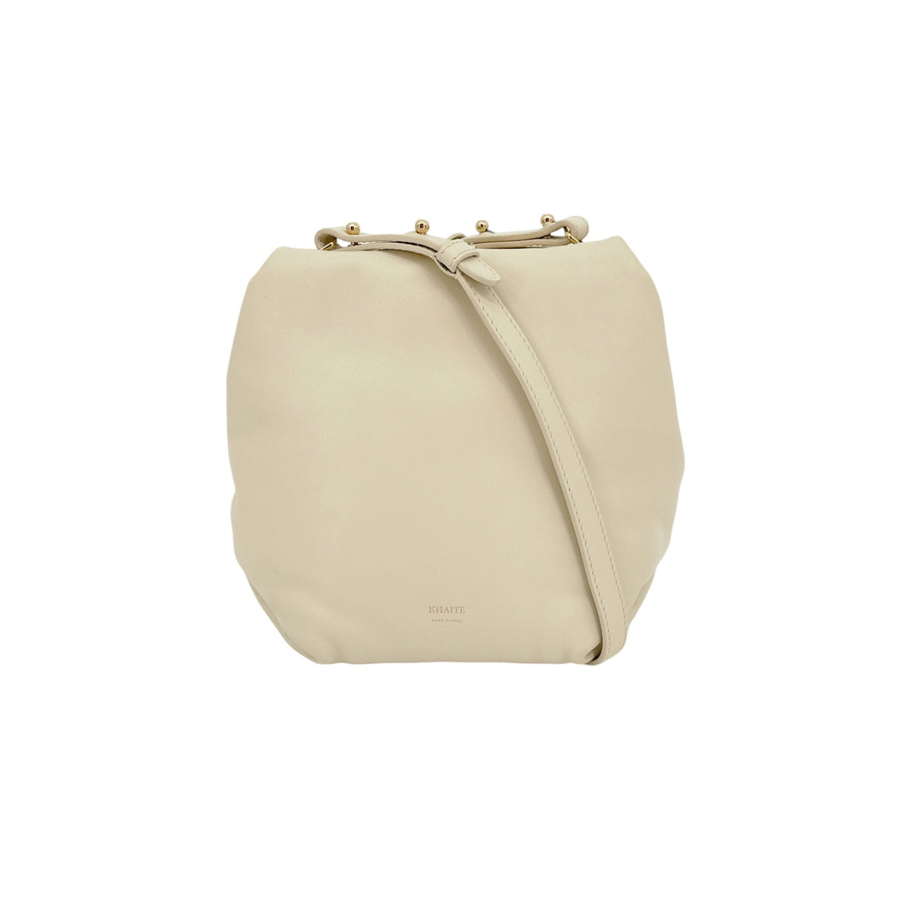 KHAITE The Puffy Agnes Crossbody Bag in Cream