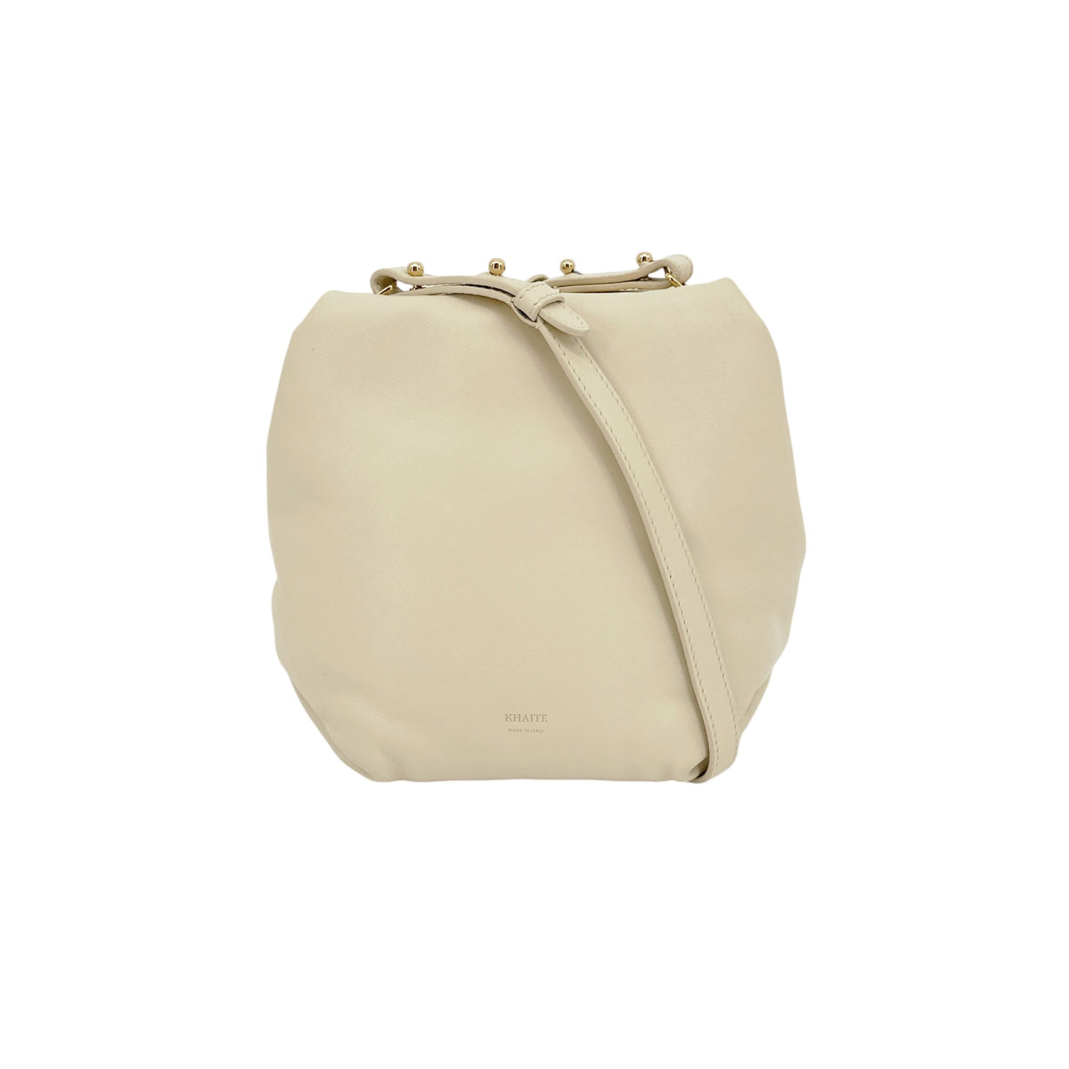 KHAITE The Puffy Agnes Crossbody Bag in Cream