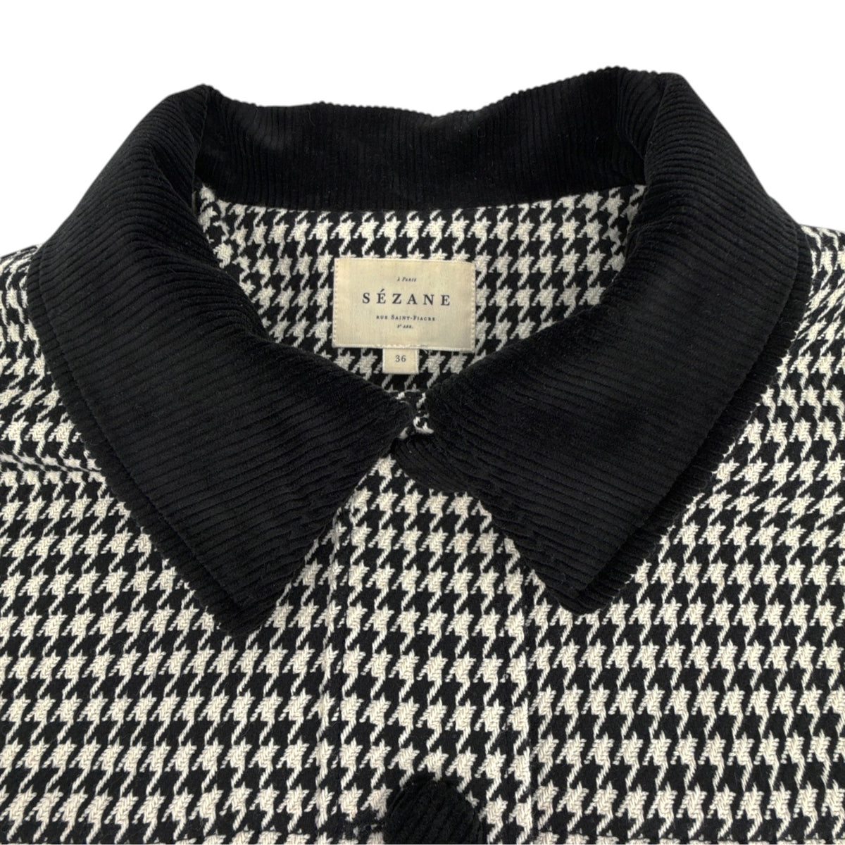 SEZANE Erwann Jacket in Houndstooth S