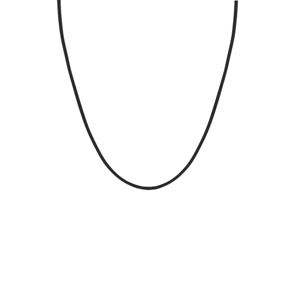 ZOE CHICCO 14k Gold Leather Cord Necklace in Black