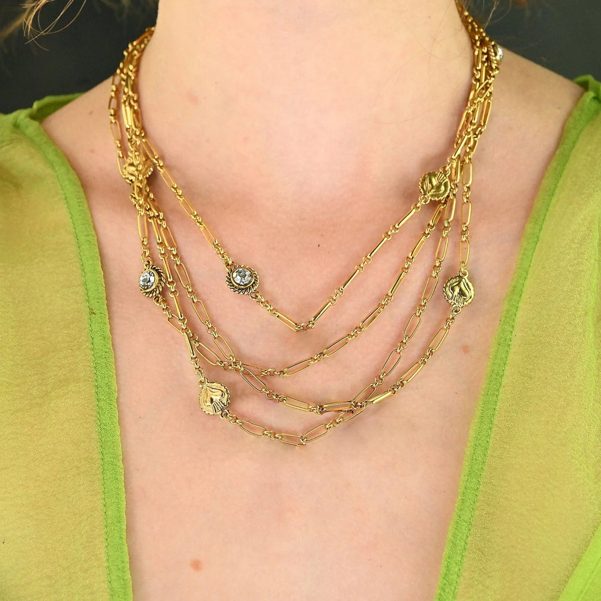 VSA Brigid Magdalena Cadena in Gold & Clear