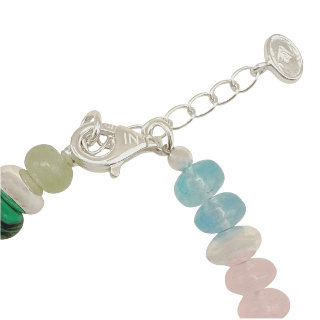 SILPADA Colored In Silver Mixed Stones Beaded Necklace