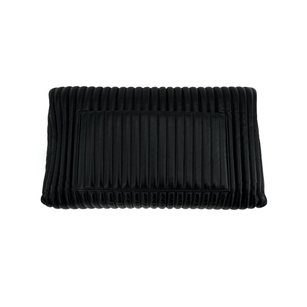 TOM FORD Calfskin Quilted Natalia Clutch in Black