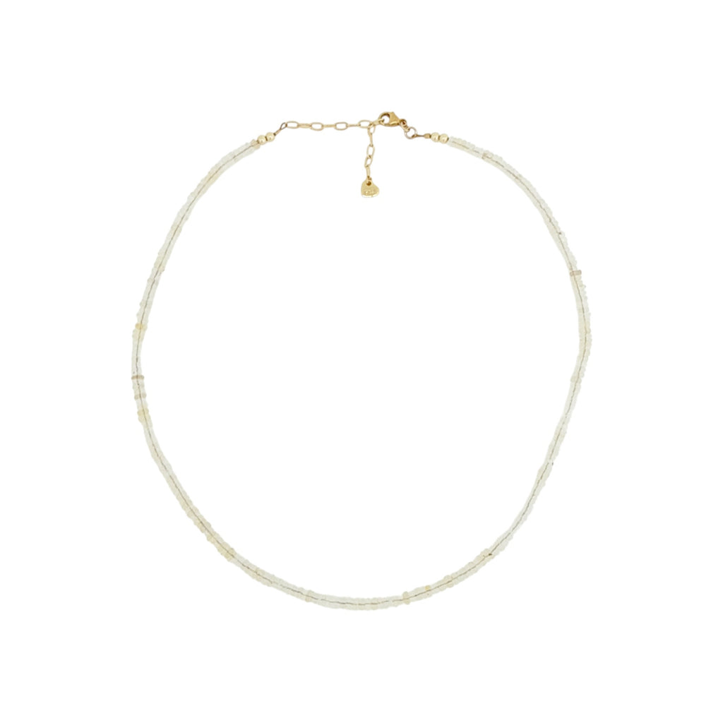 THE SILVER WREN Ethiopian Opal Beaded Necklace