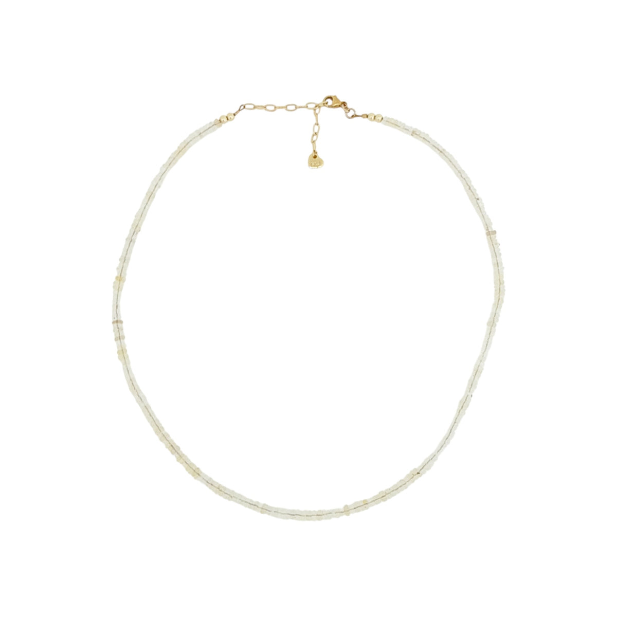 THE SILVER WREN Ethiopian Opal Beaded Necklace
