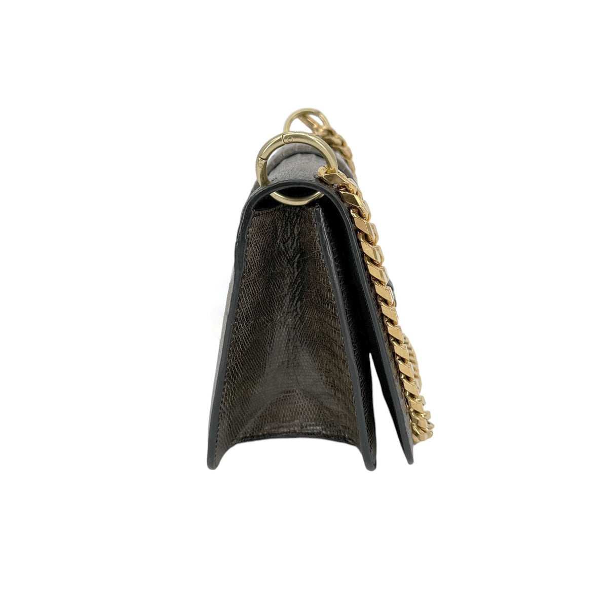 TOM FORD Tara Chain Tejus Lizard Shoulder Bag