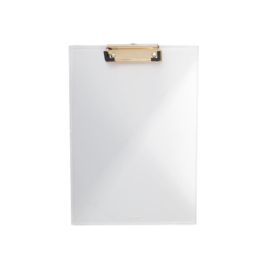 RUSSELL+HAZEL Acrylic + Gold Clear Clipboard