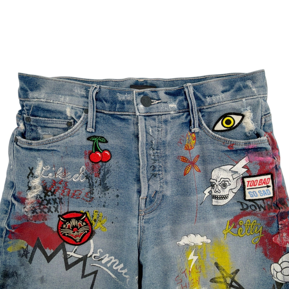 MOTHER The Vagabond Cuffed Shorts in Out of Gas 25