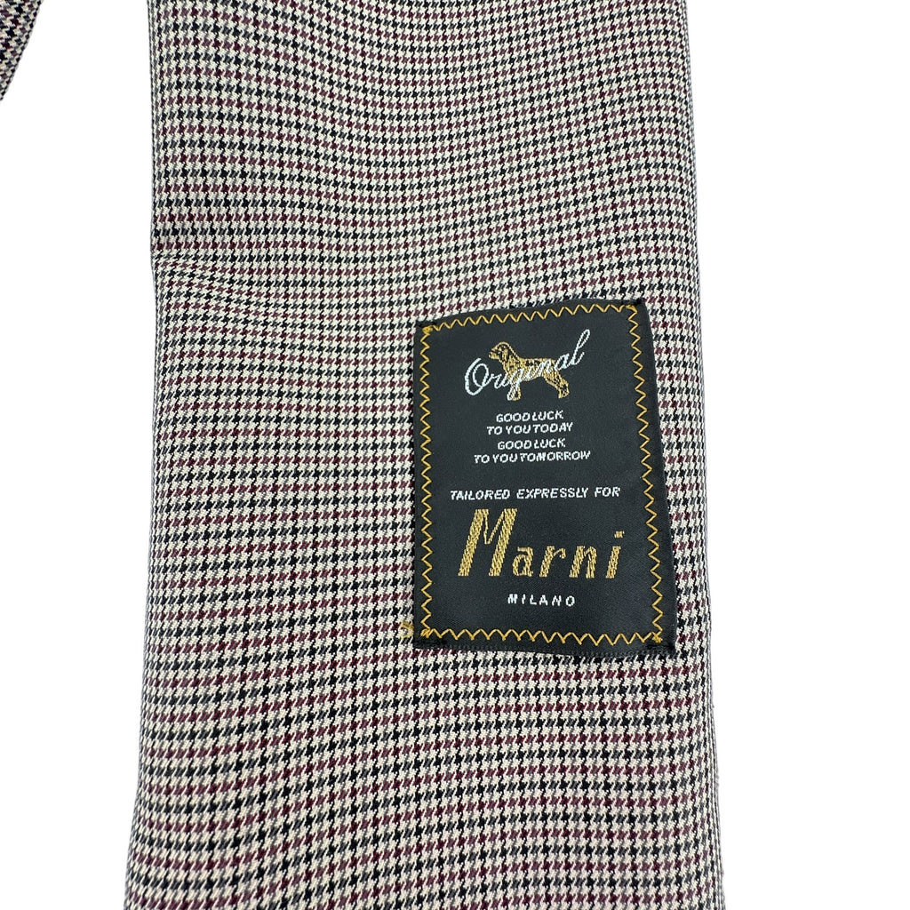 MARNI Houndstooth Double Breasted Blazer IT40|S