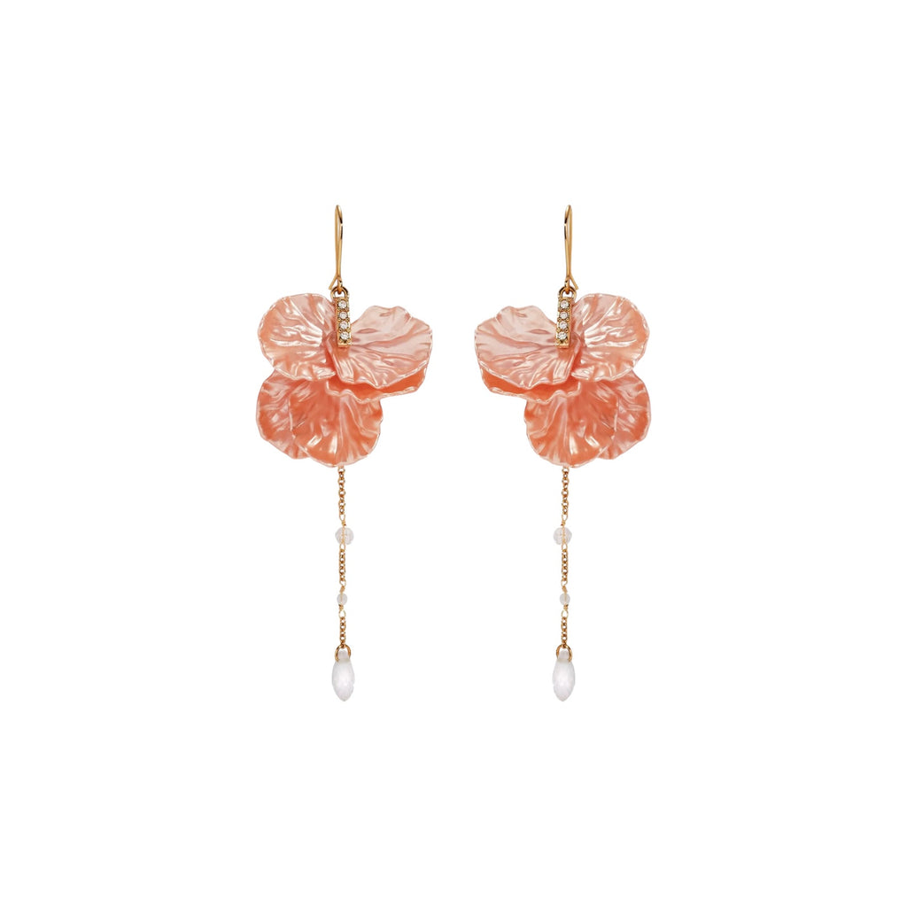 ALEX+ANI New York Botanical Garden Peony Petal Statement Earrings
